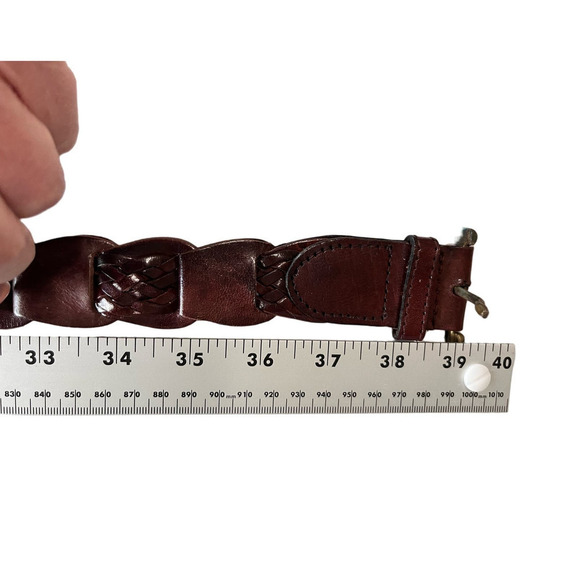 Leather Belt, Made in India, M/L, Measures 39 inches - Picture 3 of 4